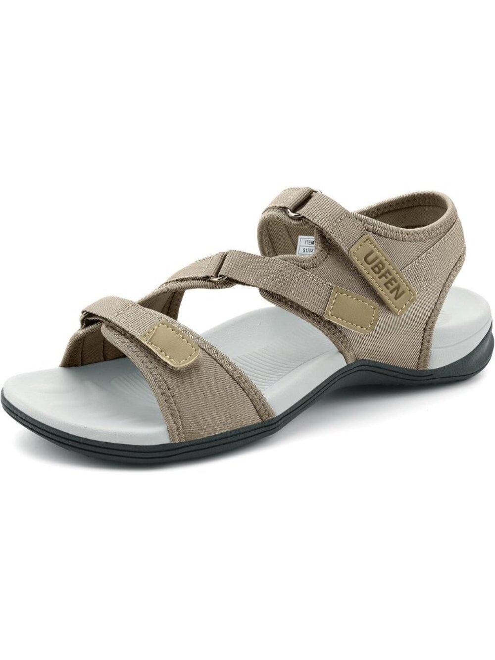 Women's Beige Hiking Comfort Sport Walking Sandals Outdoor Athletic Sandals
